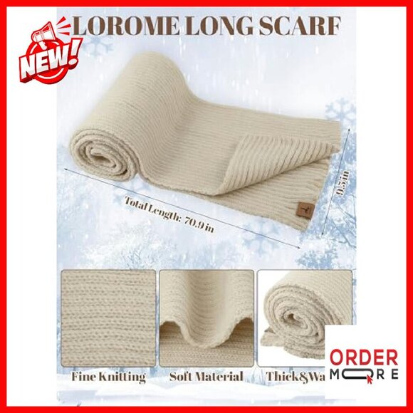 Winter Beanie Scarf Gloves Set Fleece Knitted Touchscreen Warm Accessories main image 6